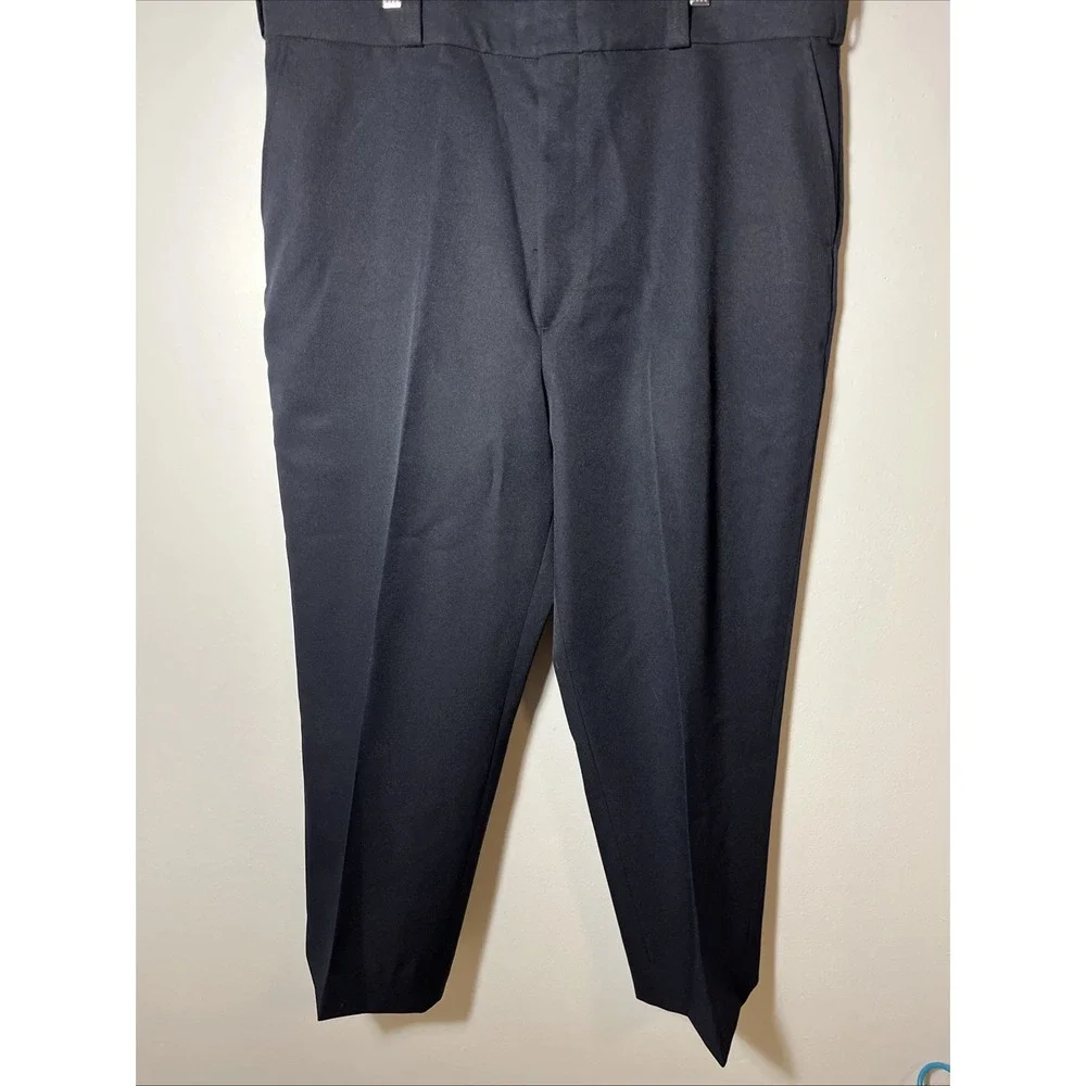 Flying Cross Pants Mens 42L Navy Staight Leg Pockets Wool‎ Blend Dress Attire